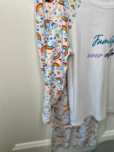 'Family ever after' rainbow PJ'S
