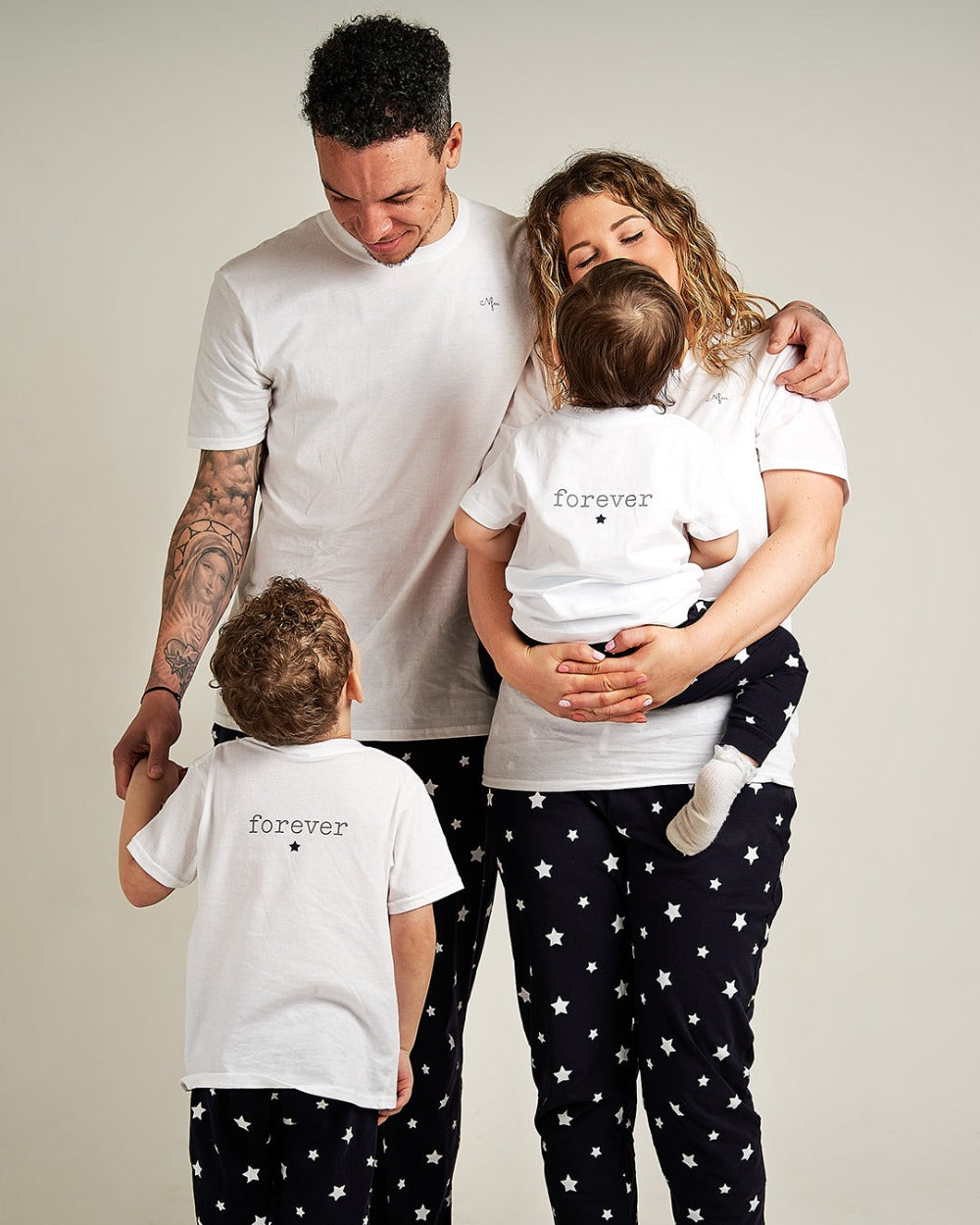 Forever-family-matching-organic-cotton-pyjamas-adoption-family-gift