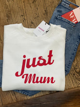 Load image into Gallery viewer, Retro just mum sweatshirt
