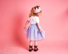 Load image into Gallery viewer, Adoption-celebration-t-shirt-adoption-day-gift-toddler-fabric-crowns-toddler-tulle-skirt
