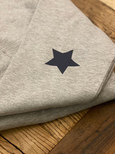 Load image into Gallery viewer, blue-star-detail-grey-sweatshirt

