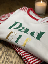 Load image into Gallery viewer, dad-elf-christmas-pyjamas-matching-family-set

