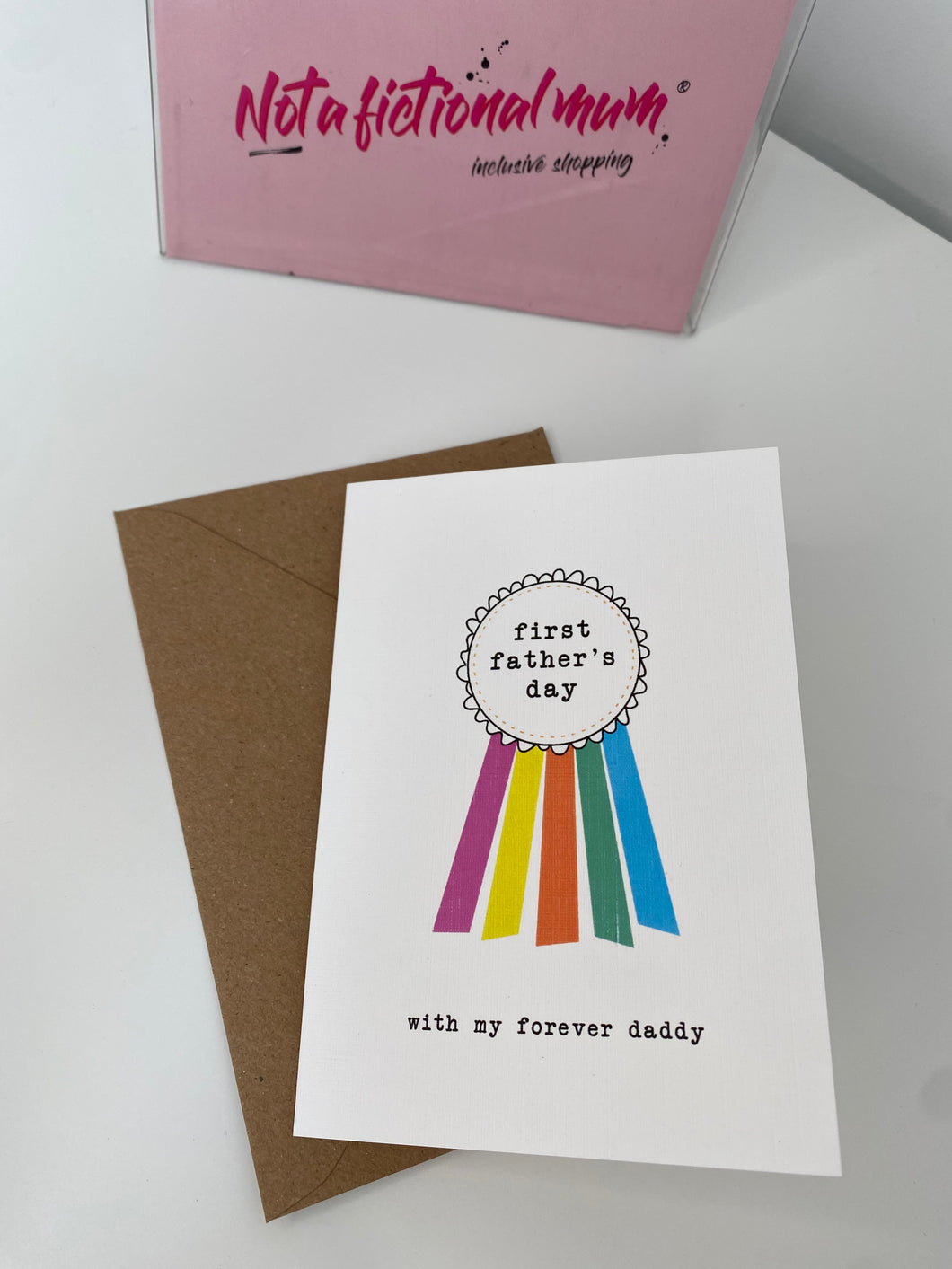 First father's day forever daddy - adoption -card