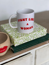 Load image into Gallery viewer, fight-like-a-woman-infertility-mug-feminist-mug-ivf-mug
