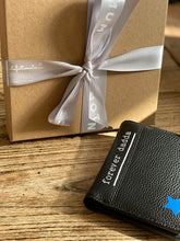 Load image into Gallery viewer, Forever-daddy-personalised-black-leather-effect-wallet-adoption-gift-parents
