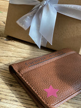 Load image into Gallery viewer, Forever-daddy-personalised-brown-leather-effect-wallet-adoption-gift-parents
