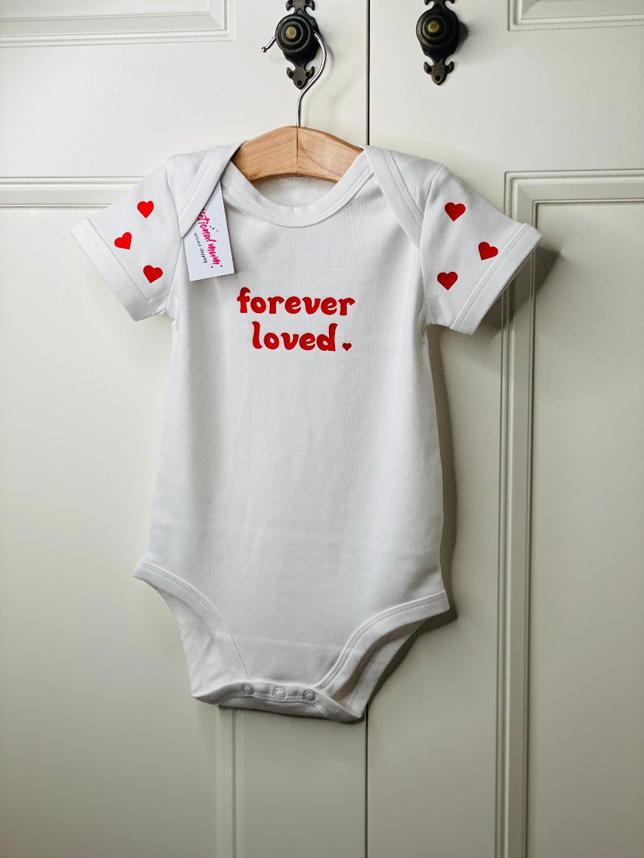 Valentines babygrow hot sale