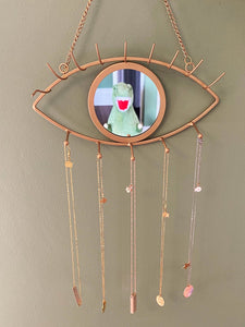 gold-mirror-hanging-necklaces