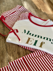 mummy-elf-christmas-festive-striped-pyjamas