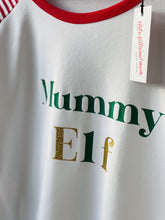 Load image into Gallery viewer, mummy-elf-pyjamas-hanging
