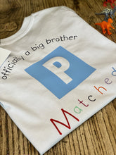 Load image into Gallery viewer, officially-a-big-brother=matched-adoption-announcement-t-shirt
