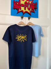 Load image into Gallery viewer, kids-superher-t-shirt-superhero-kids-adoption-t-shirt-strong-kid-vegan-t-shirt
